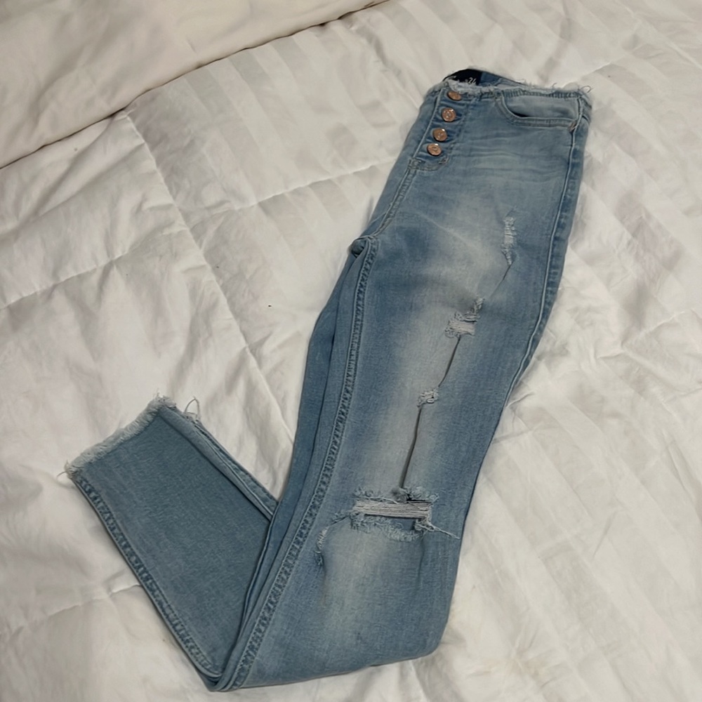 Hollister Crop High Rise Size 0 (24)